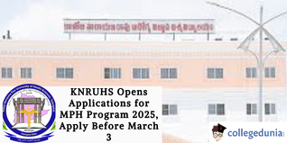 KNRUHS Opens Applications for MPH Program 2025, Apply Before March 3